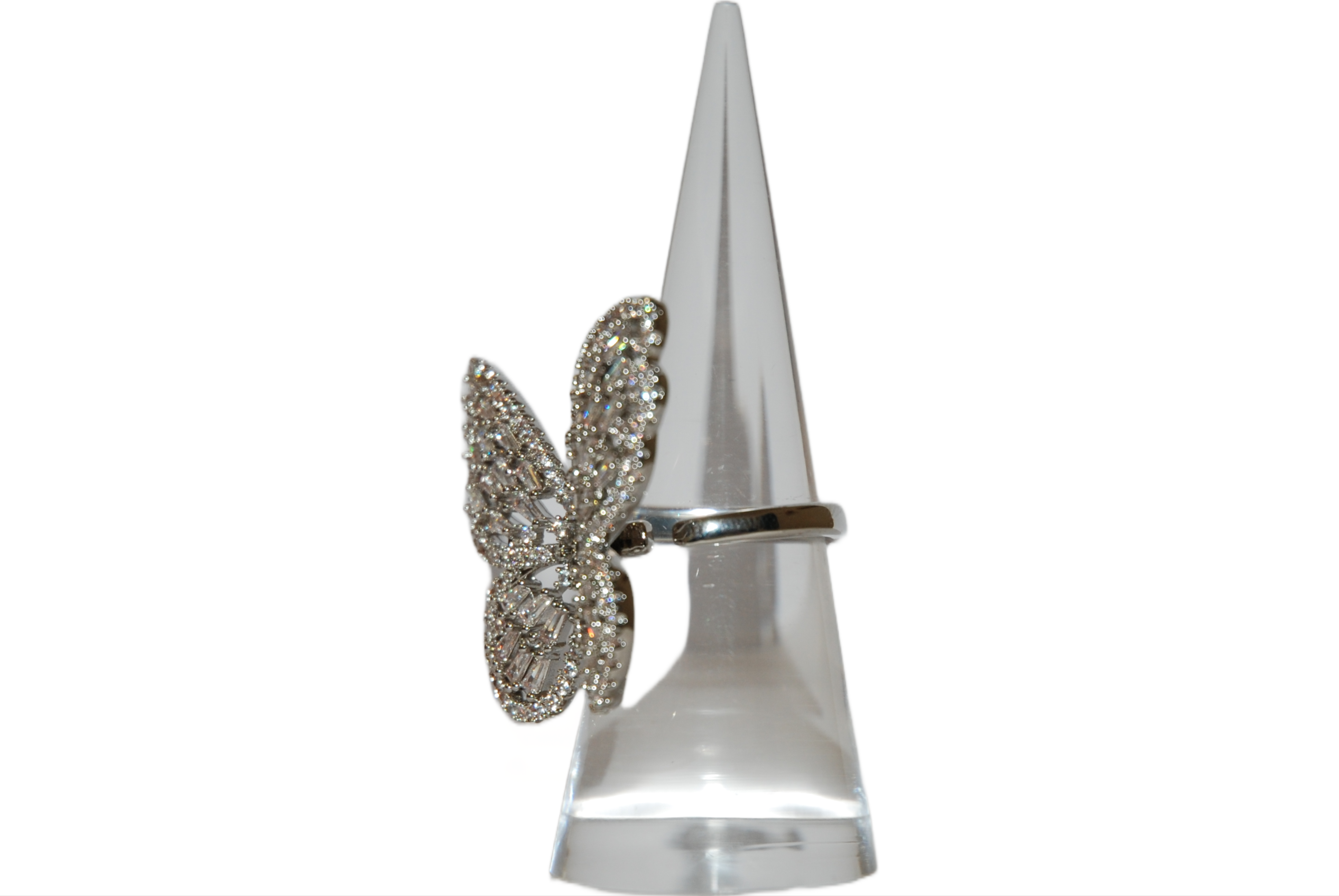 Anello Farfalla con Strass