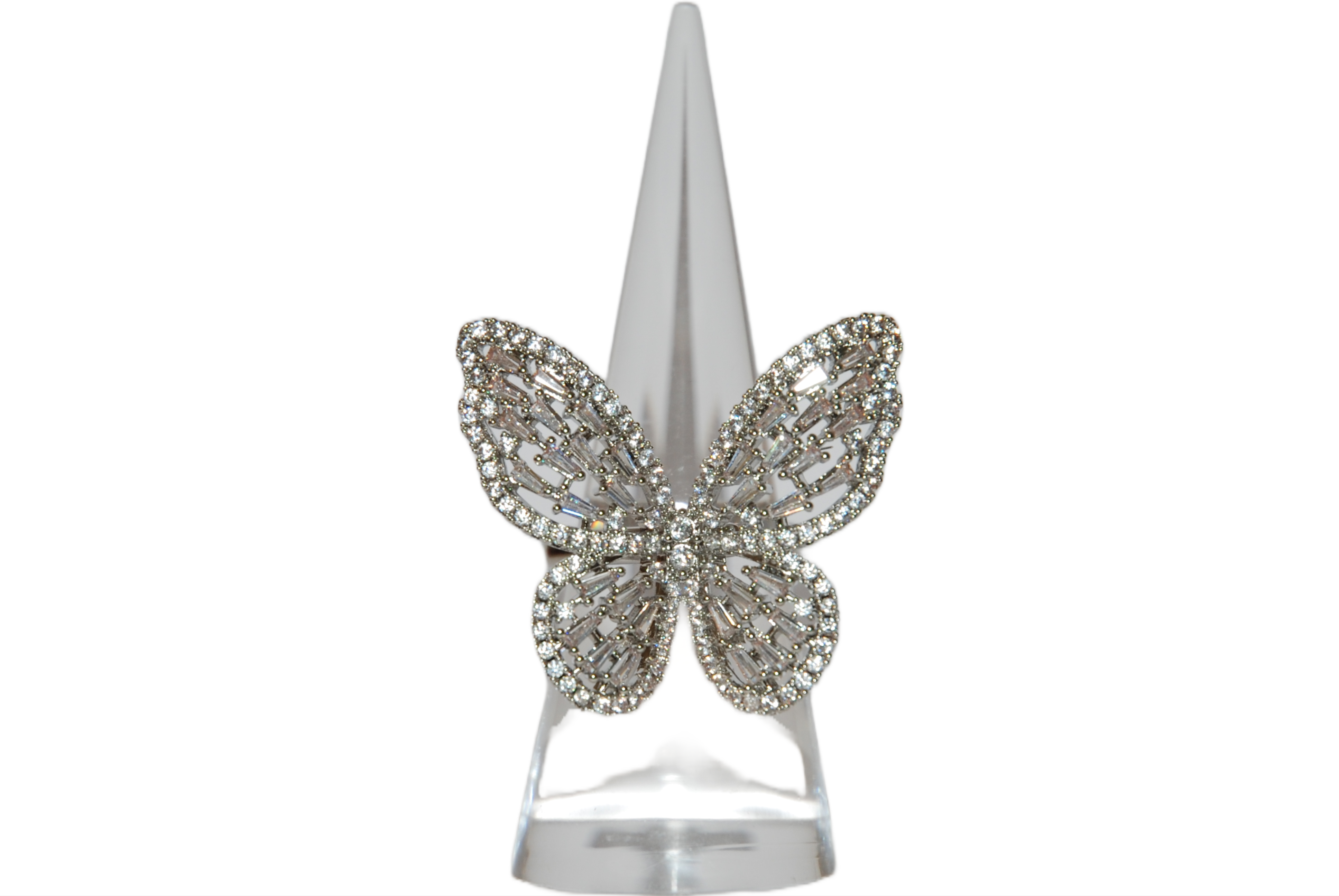 Anello Farfalla con Strass