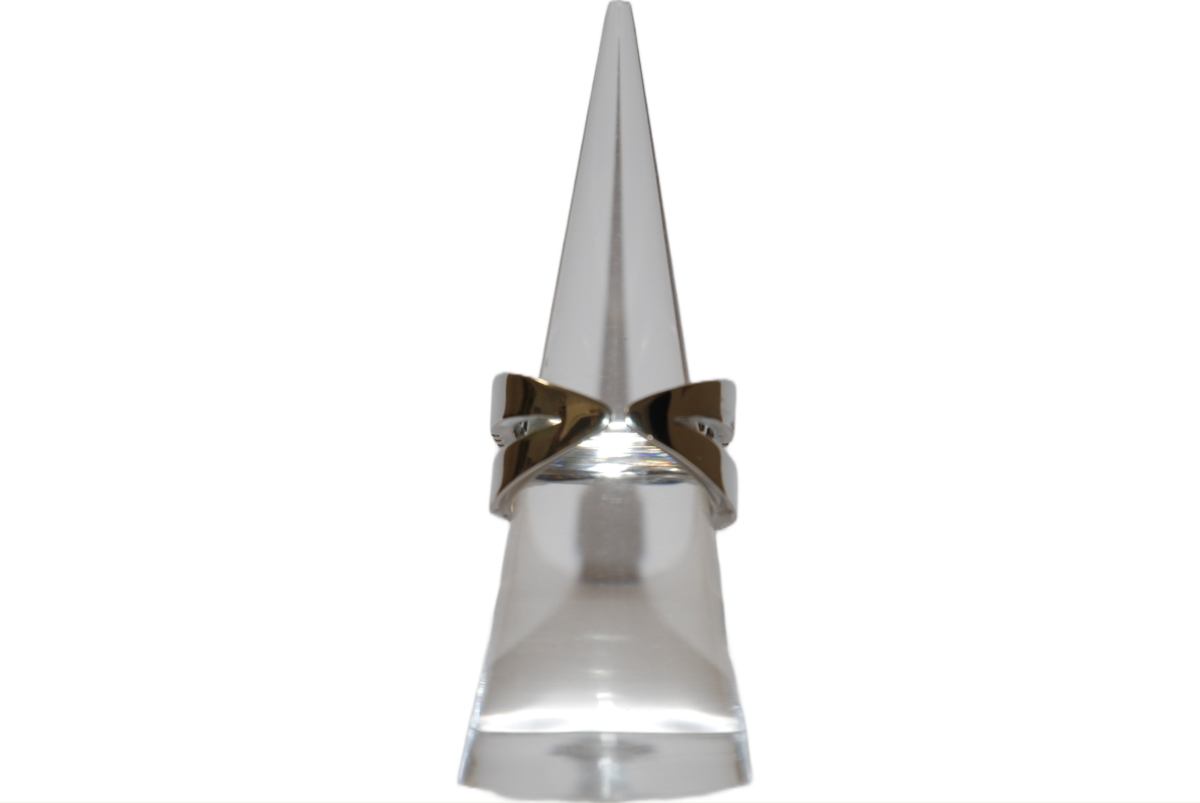 Anello Incrociato con Strass