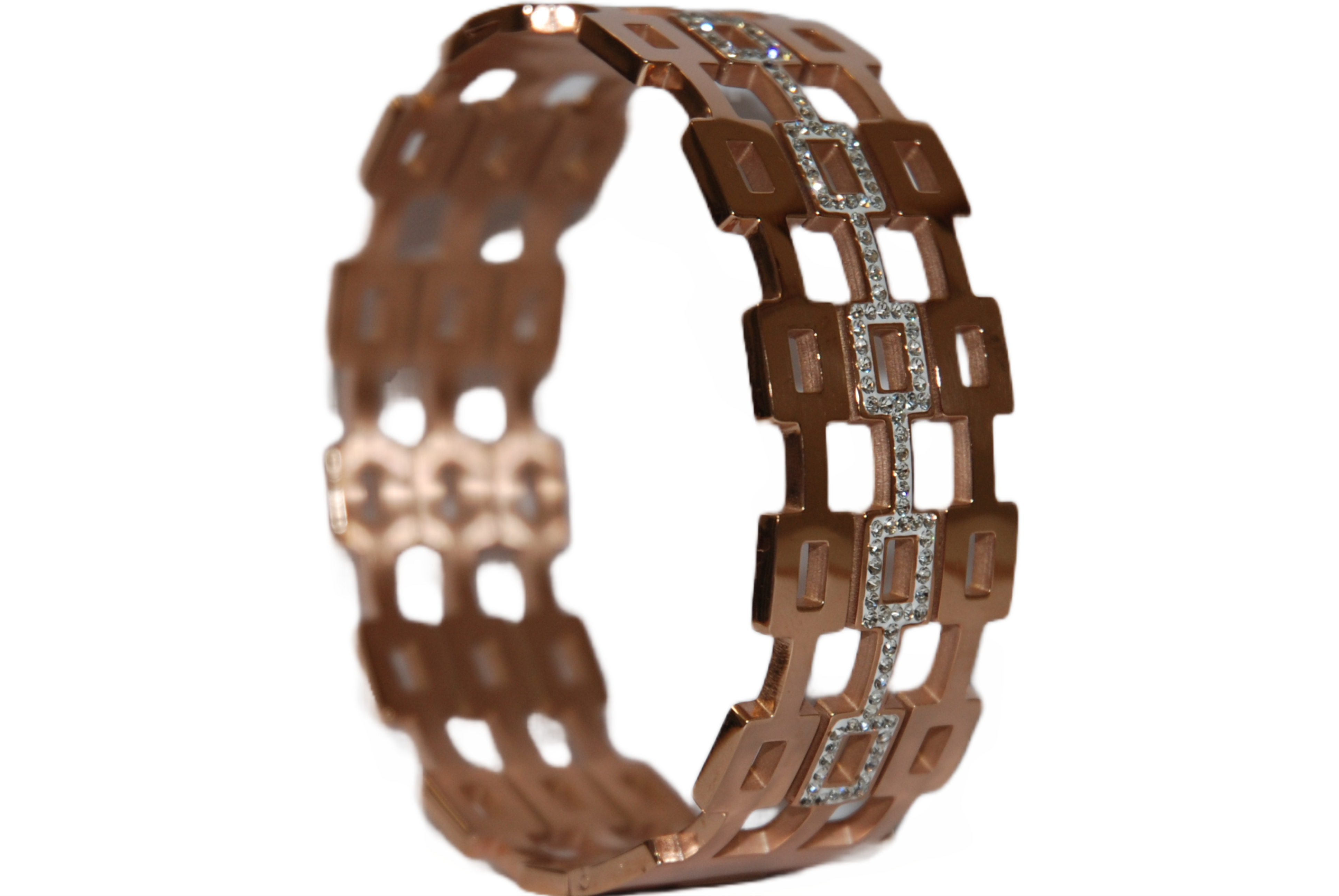 Bracciale Catena Rigida con Strass