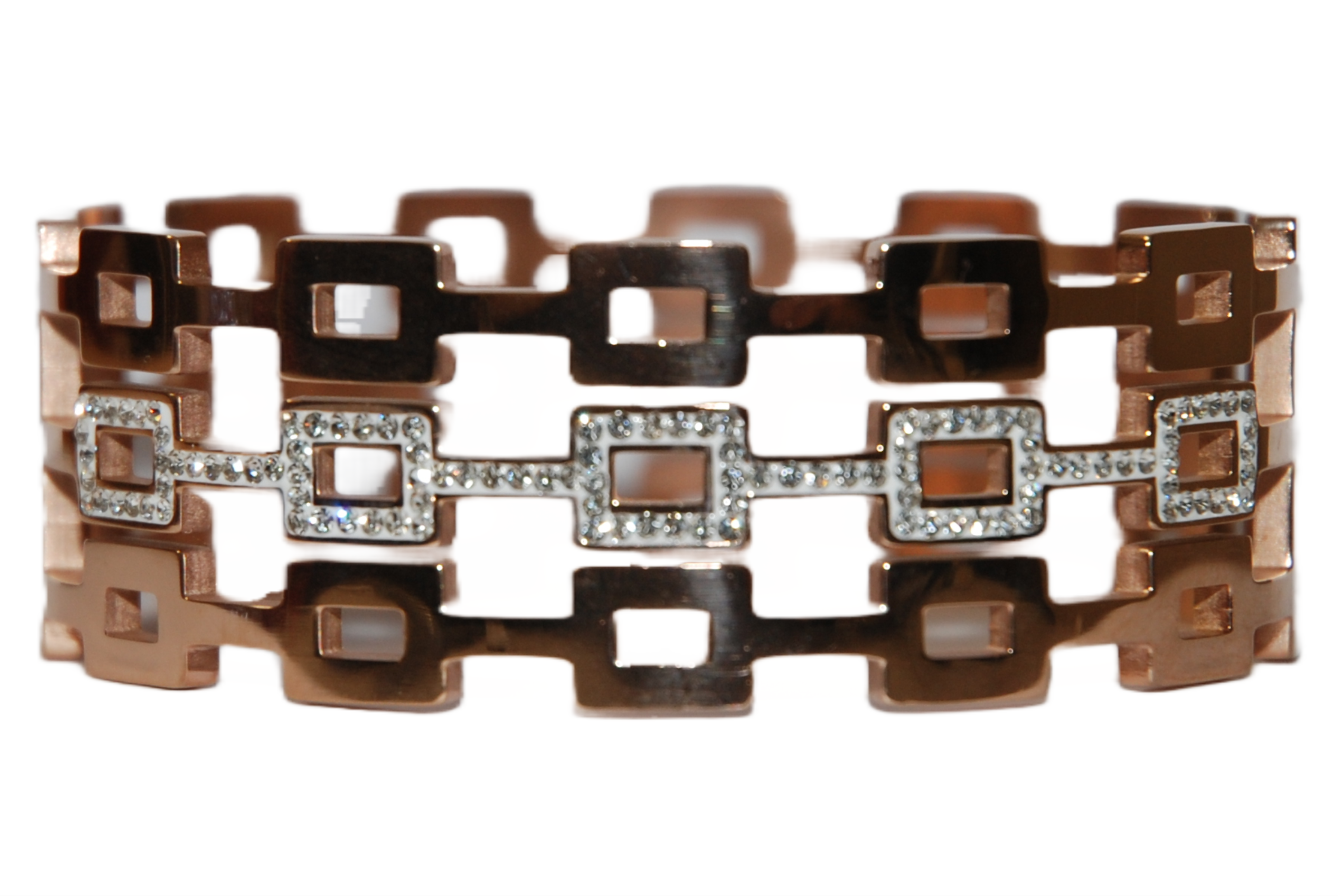 Bracciale Catena Rigida con Strass