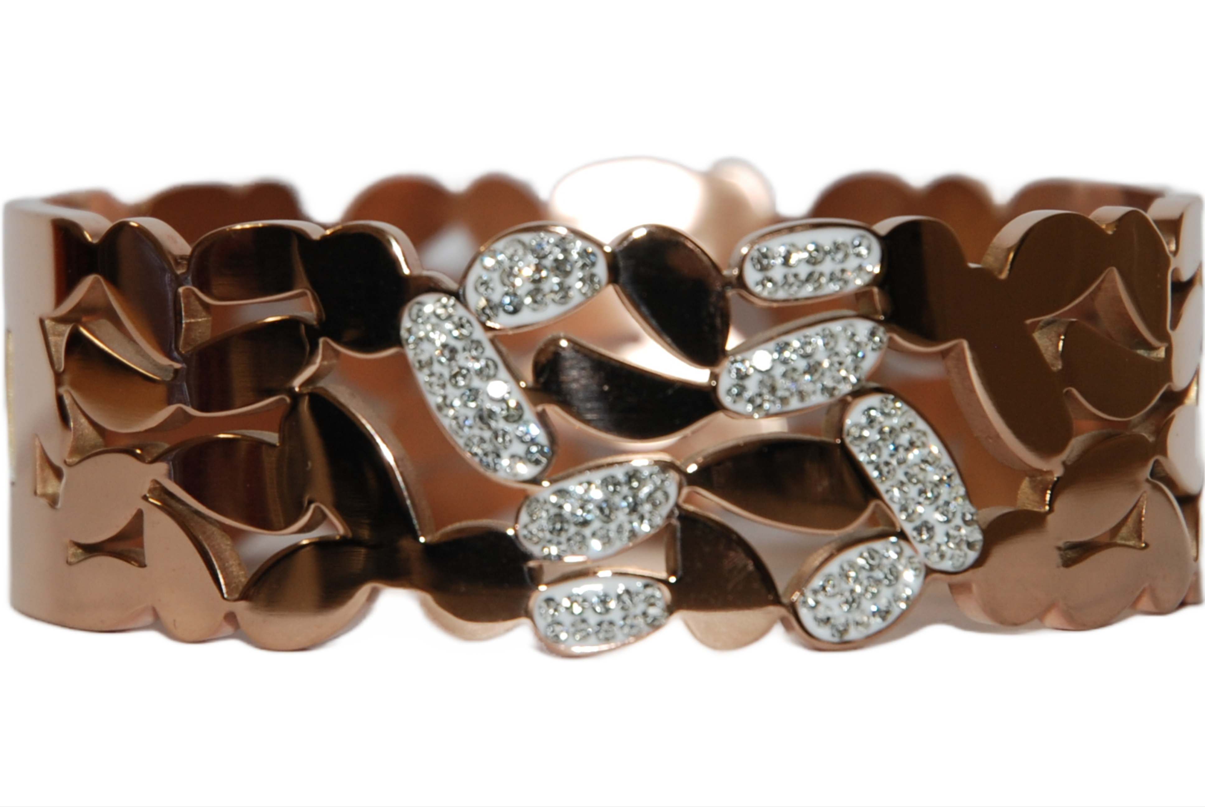 Bracciale Foglie con Strass