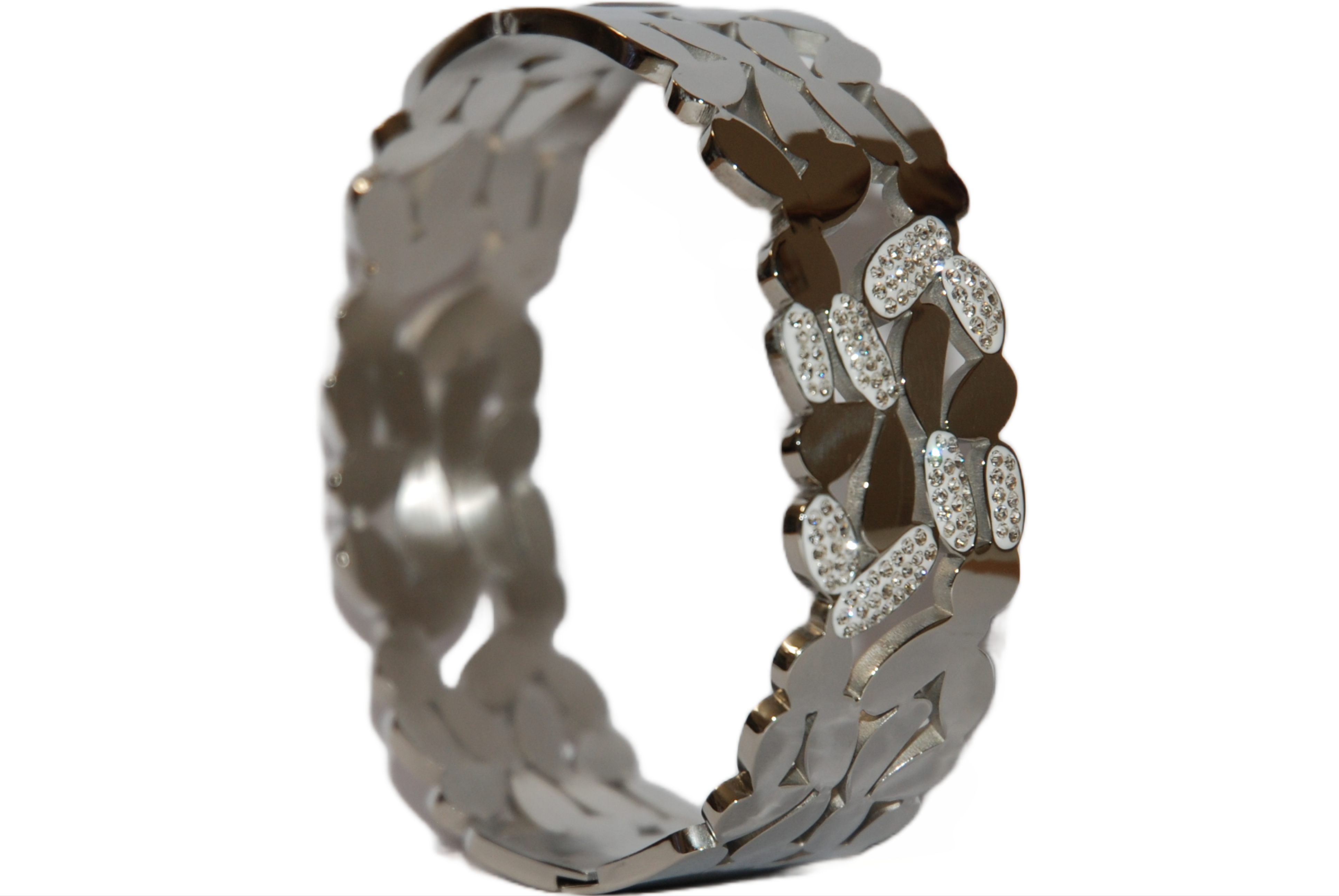 Bracciale Foglie con Strass